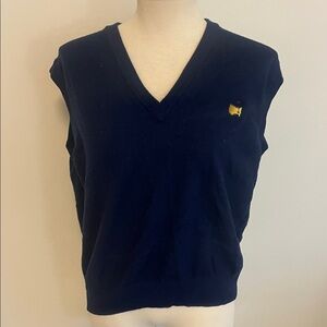 Navy Blue Sleeveless Masters Sweater Vest